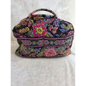 Vera Bradley Provencal Quilted Cotton Duffel Bag Paisley Travel Weekend Bag